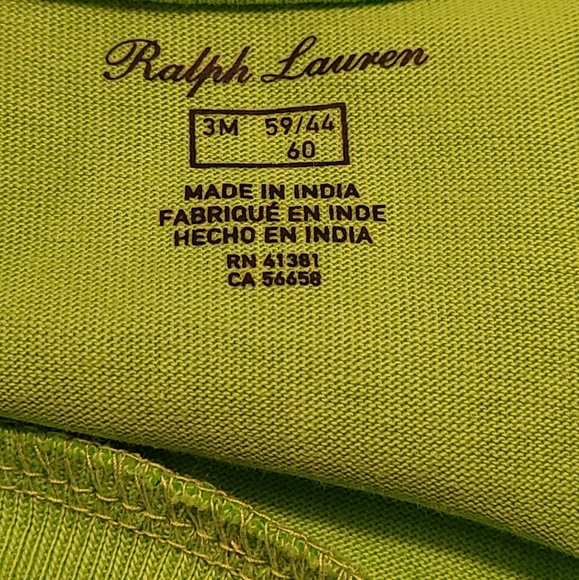 NWT Ralph Lauren size 3M green t-shirt - Picture 5 of 6